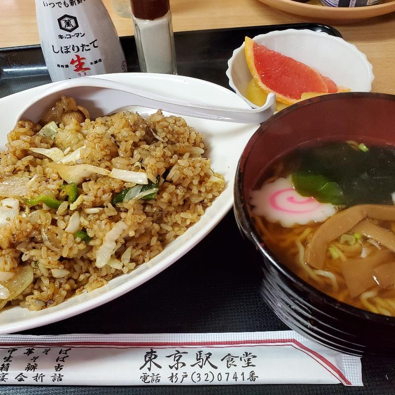 焼肉チャーハンセット（半ラーメン付）(東京駅食堂)