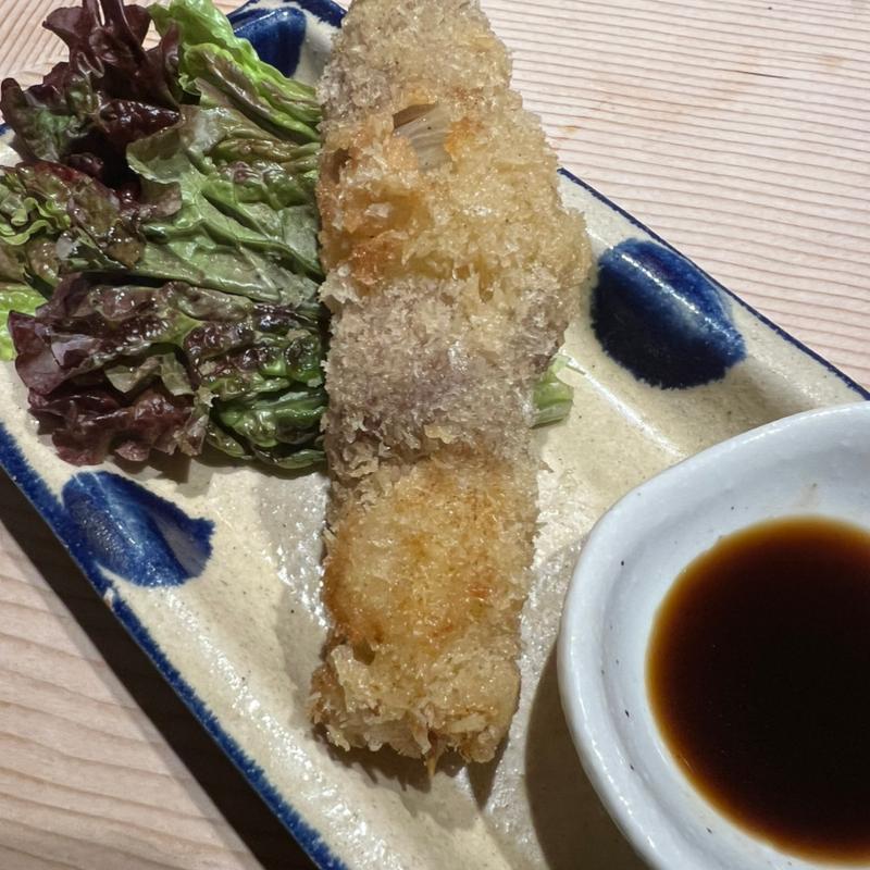 アグー豚の串カツ(江戸前寿司 叶和（とわ）)