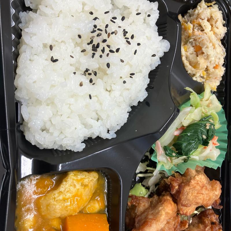 日替わり弁当　鳥唐揚げ(テイクアウト&デリ musha)