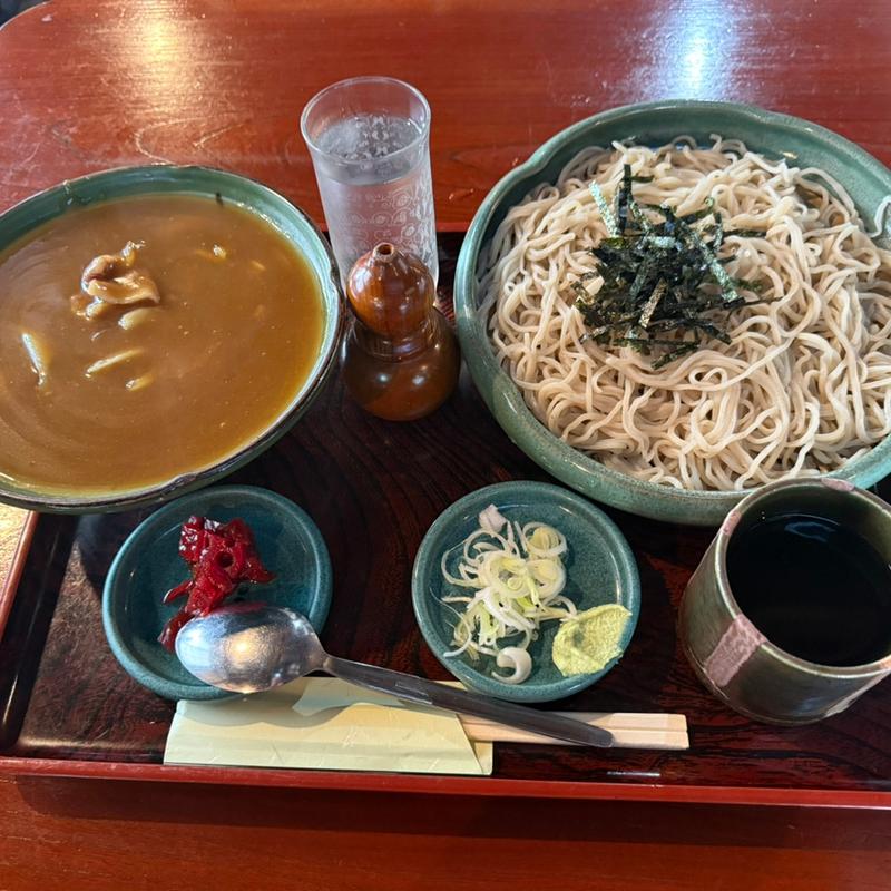 カレー丼　セット(将門蕎麦)