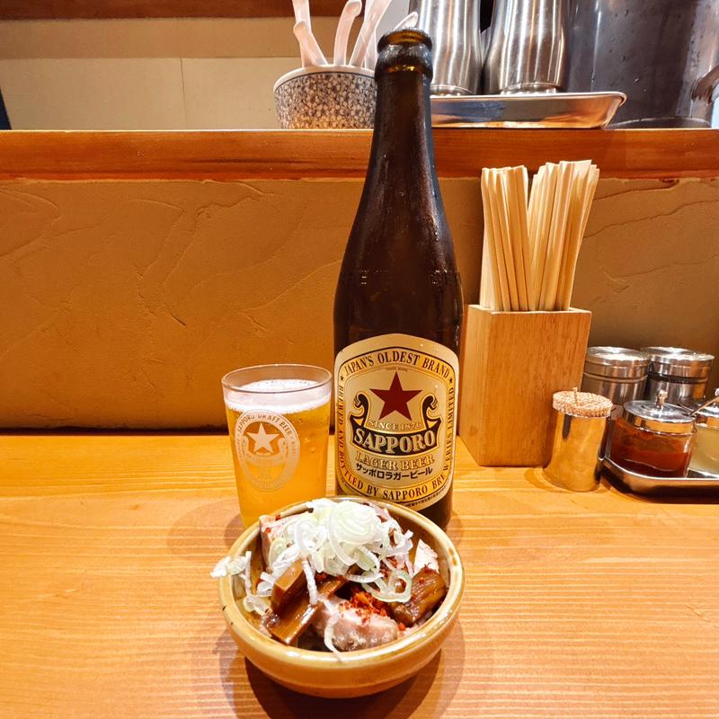 ビンビール(中華そばの店 りょうが)