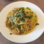 ツナと木の子の和風パスタ