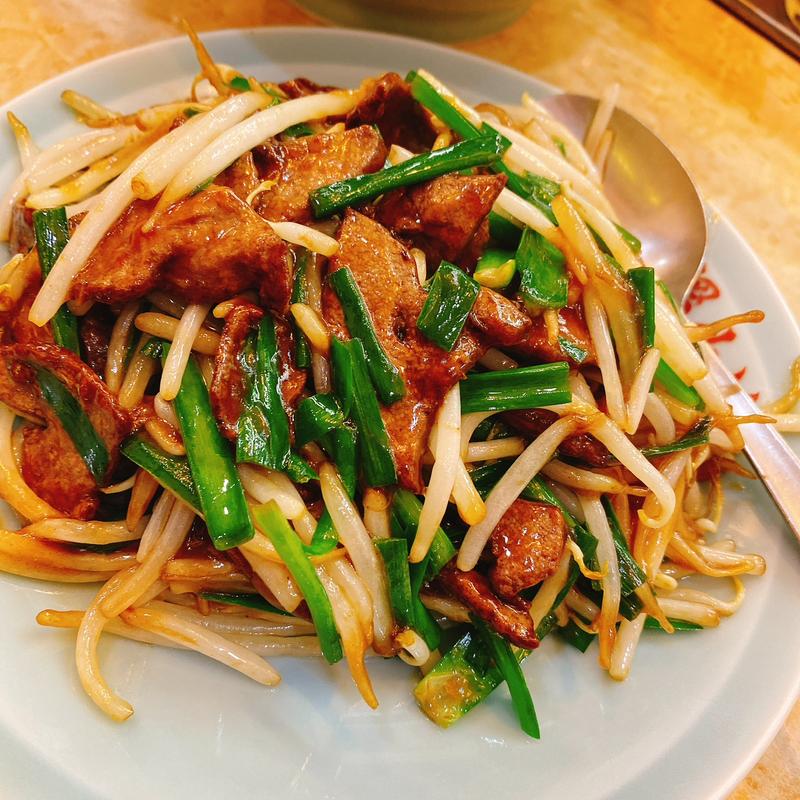 ニラレバ炒め(梁山泊 （リョウザンパク）)