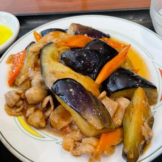 豚肉とナス炒め定食(香蘭 本店)