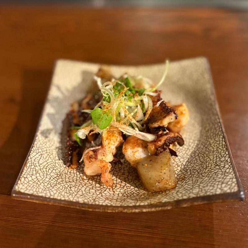 ゲソの七味焼き(お好み焼き ささくれ)