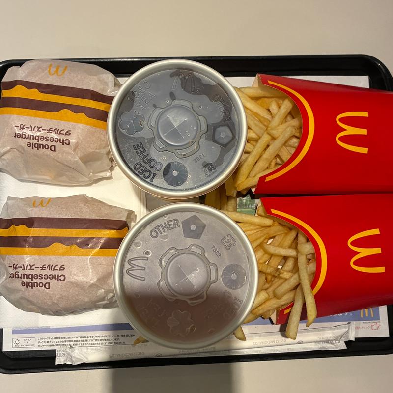 ダブルチーズバーガーセット(マクドナルド 関内南口店)