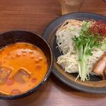 冷やし胡麻味噌辛つけ麺(らーめん餃子専門　こむさし)