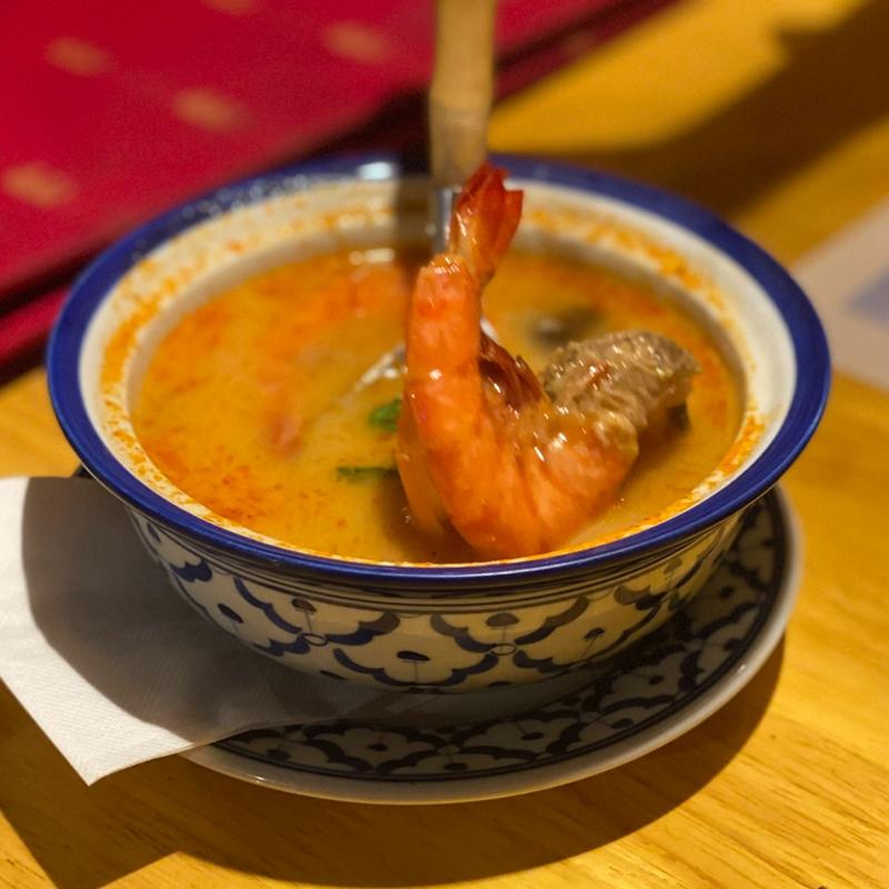 トムヤムクン（エビのトムヤムスープ）(タイ料理レストラン ナムチャイ所沢)