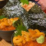 ウニいくら丼(二条市場 大磯)