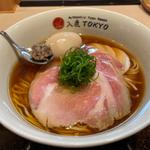 ポルチー二醤油らぁ麺(特製トッピング)(入鹿TOKYO)