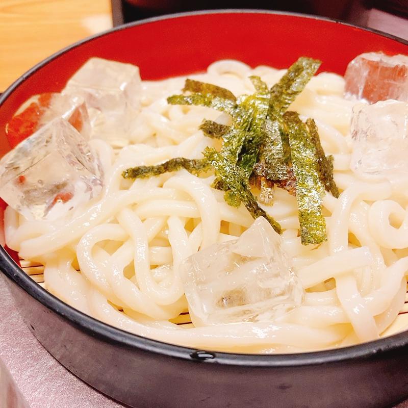 冷やしうどん（寿司うどん定食）(海の幸 磯の坊 （うみのさち いそのぼう）)