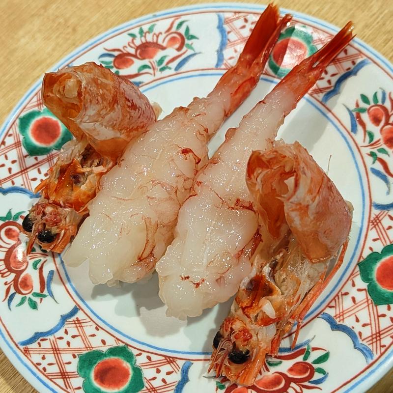 赤えび(まわる寿司 博多魚がし 博多1番街店)