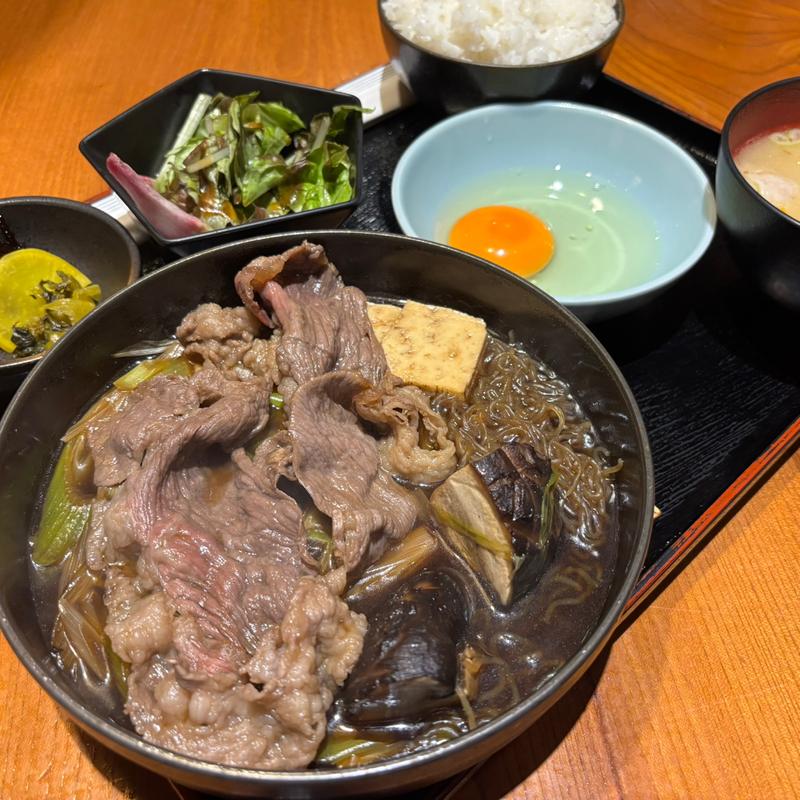 すき焼き定食(日本橋 肉鮮問屋 佐々木)