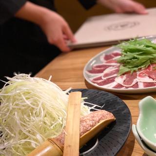 鴨すきコース(博多 鴨すき 鴨しゃぶ なかもぐろ)