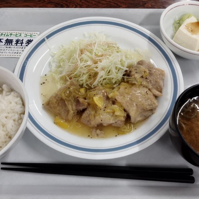 A定食(チキンソテー 葱塩レモンソース)(葛飾区役所　食堂 )