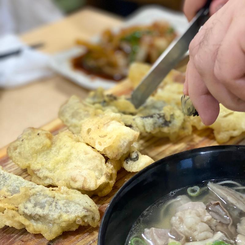 ホルモンの天婦羅(あきちゃん )