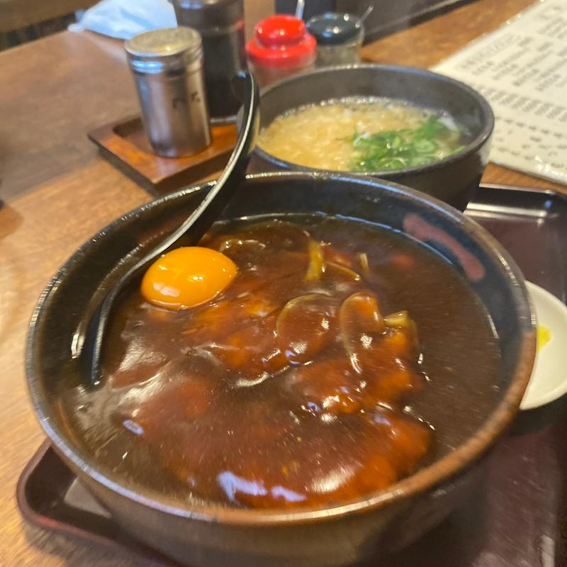 カツカレー丼(信濃庵)