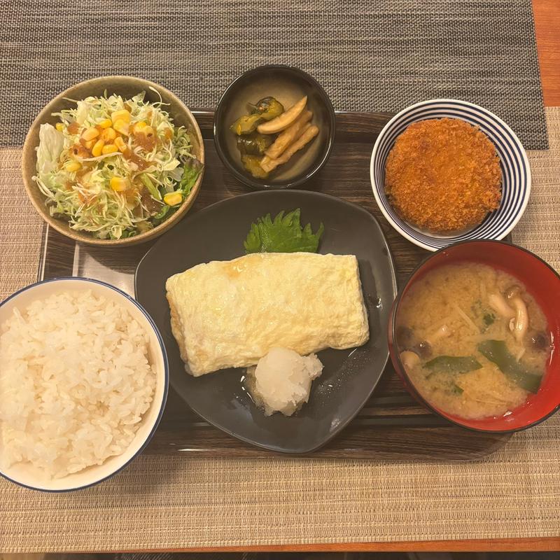 だしまき定食(西新宿の日本酒やさん)