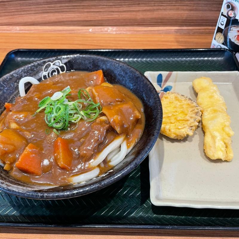 カレーうどん(中)(はなまるうどん 東予店)