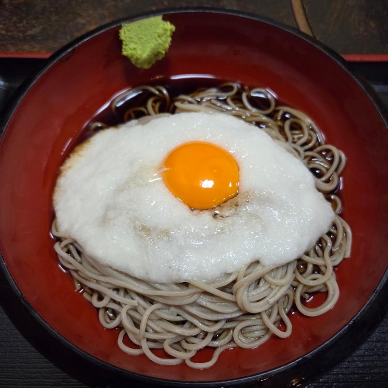 山かけそば(そば茶屋庄吉)