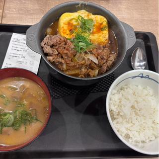 旨辛豆腐牛バラ定食(松屋 西尾店（松のや併設）)