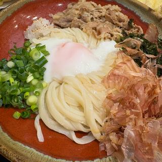 肉温玉ぶっかけうどん（冷）(博多うどん「はし田たい吉」新橋)