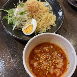 ホルモン入りつけ麺(もつ鍋居酒屋　熱炎 （ねつえん）)