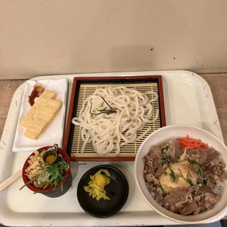 肉玉丼ざるうどんセット(松屋 )