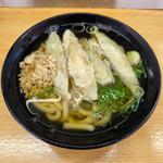 かしわゴボ天うどん(博多ホームうどん店)