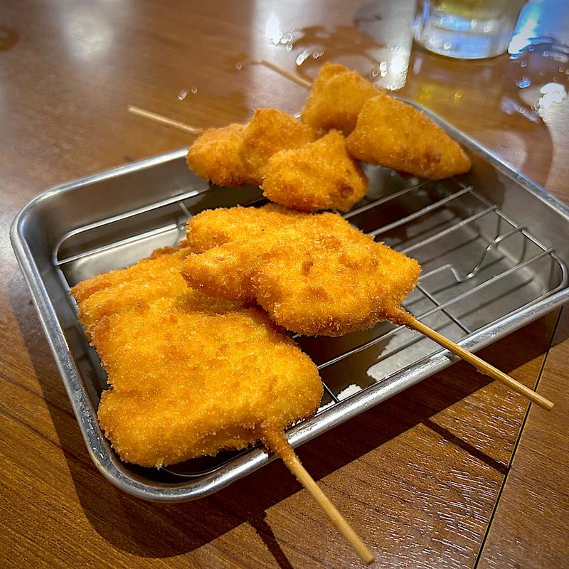 たけのこの串揚げ(串揚げじゅらく アメ横店)