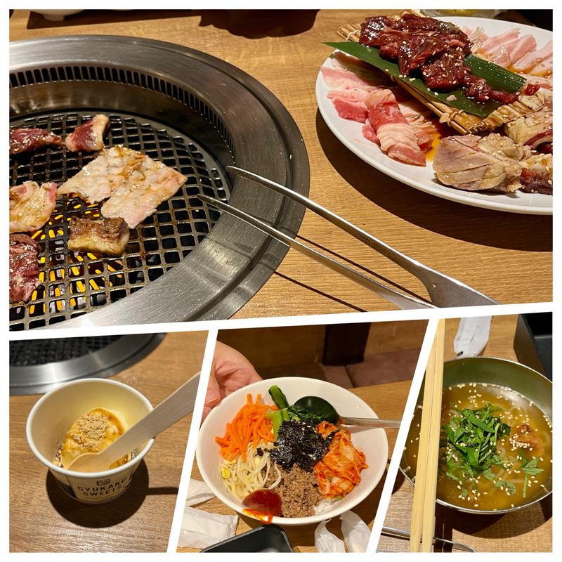 定番焼肉コース(牛角 福大通り店)