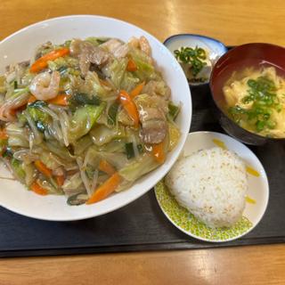 皿うどんセット(食道家 離 伸 )