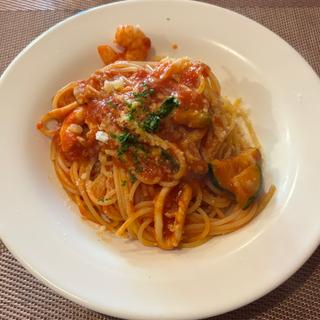 魚介とズッキーニのトマトソース(La Coccinella （ラコッチネッラ）)