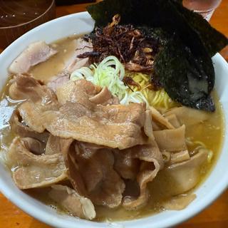 100ラーメン大盛、つけ玉(一条流がんこラーメン金町)