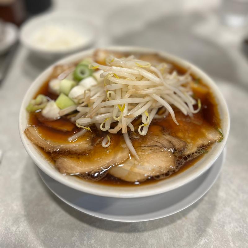 チャーシュー中華そば　もやしトッピング(濃厚中華そば 佐とう)