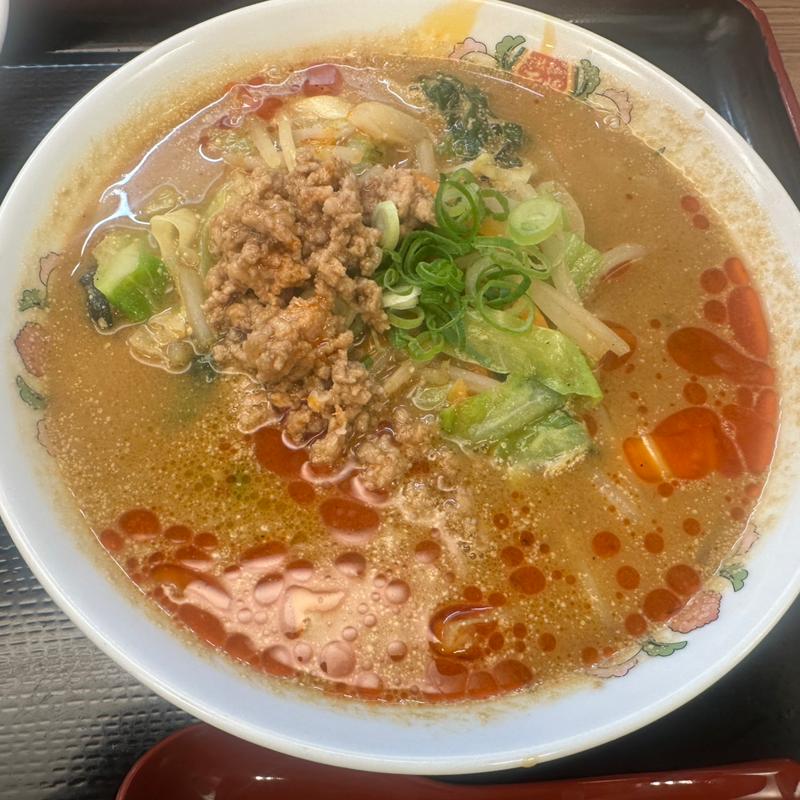 野菜たっぷり胡麻味噌担々麺(餃子の王将 南森町店)