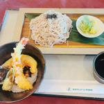 ざる蕎麦と天丼 