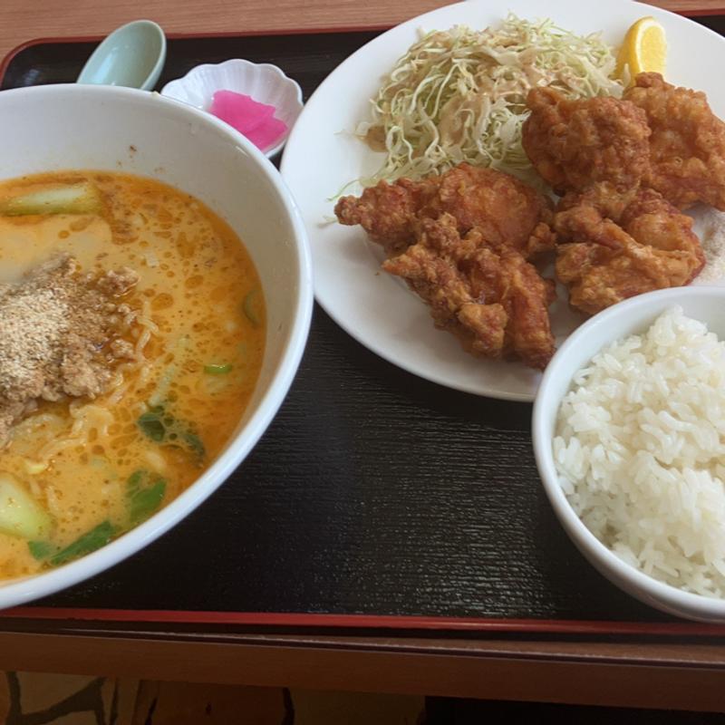 唐揚げラーメンセット(吉祥 （キッショウ）)