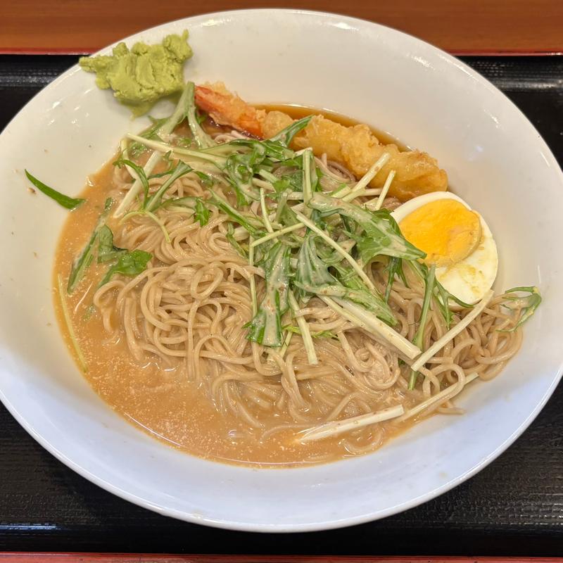 冷し胡麻だれそば(そば うどん 元長)