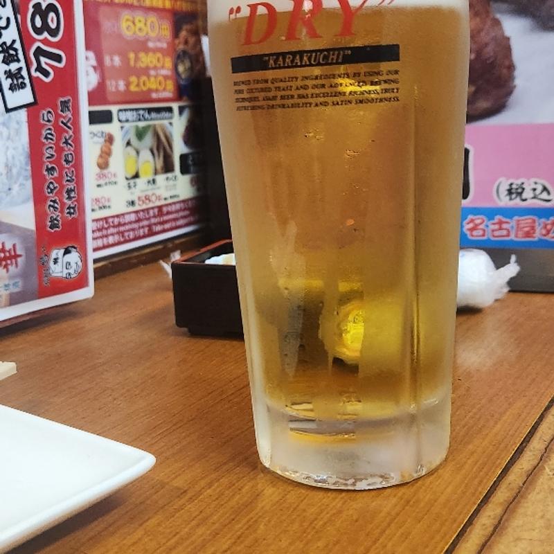 生ビール(居酒屋 鶴八 名古屋駅前本店)