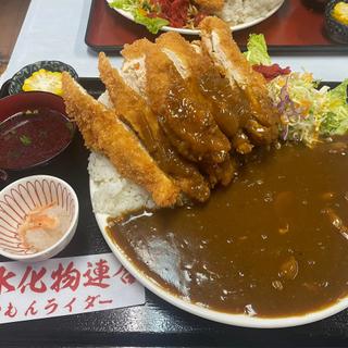 チキンカツカレー マンガ盛り