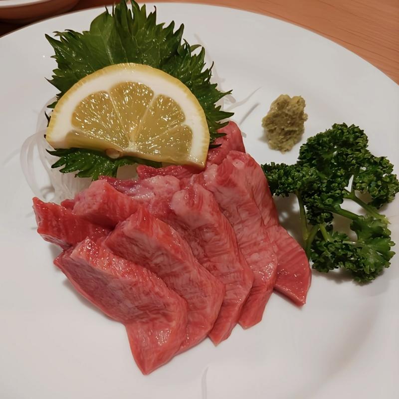 たん刺身(牛たん料理 閣 電力ビル店)