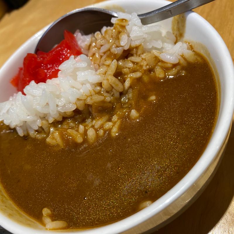 Aセットのミニカレー(じげもんちゃんぽん&咖喱 品川シーズンテラス店)
