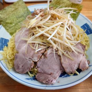 ①ネギつけメン ②チャーシュー3枚(ラーメンショップ椿 松伏店)