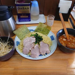 ①ネギつけメン ②チャーシュー3枚