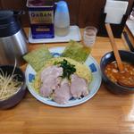 ①ネギつけメン ②チャーシュー3枚(ラーメンショップ椿 松伏店)