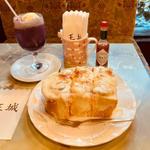 チーズトースト 王城ソーダ