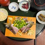 アジの活け造り定食