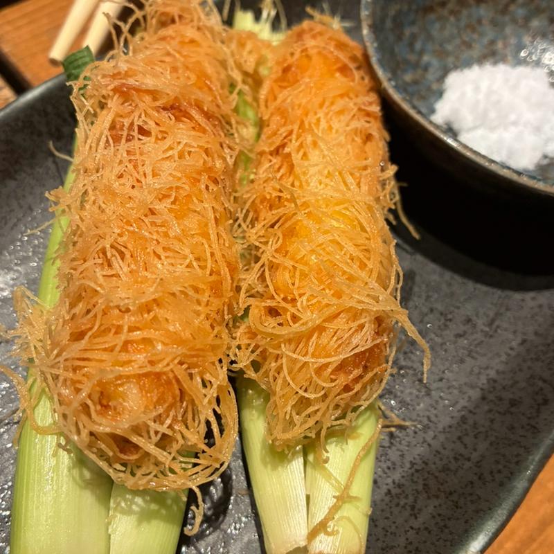 ヤングコーン揚げ(佐賀県三瀬村 ふもと赤鶏 田町店)