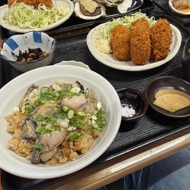 小江戸定食(かき小屋小江戸)